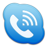 Skype Phone Blue Icon 96x96 png